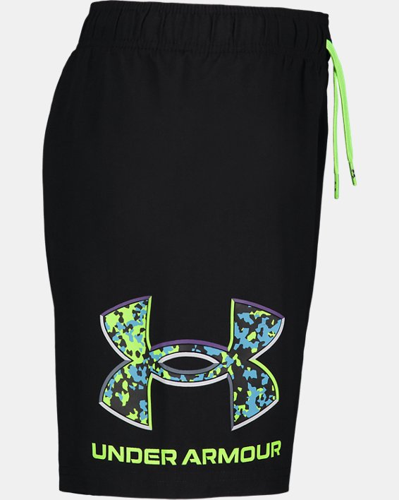 Boys' UA Crystal Speckle Logo Volleys, Black, pdpMainDesktop image number 2